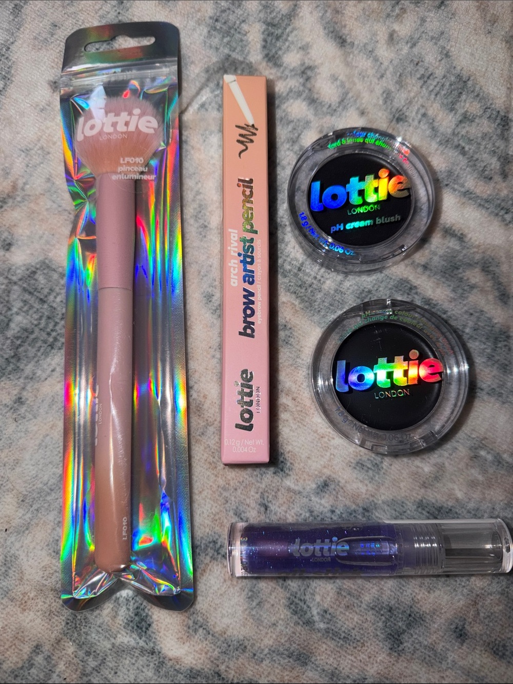 Lottie London Makeup Set - Brush, Brow, Cheek, & Lip RV:$33!